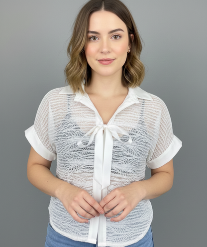 CAMISERA FRENTE EN CROCHET
