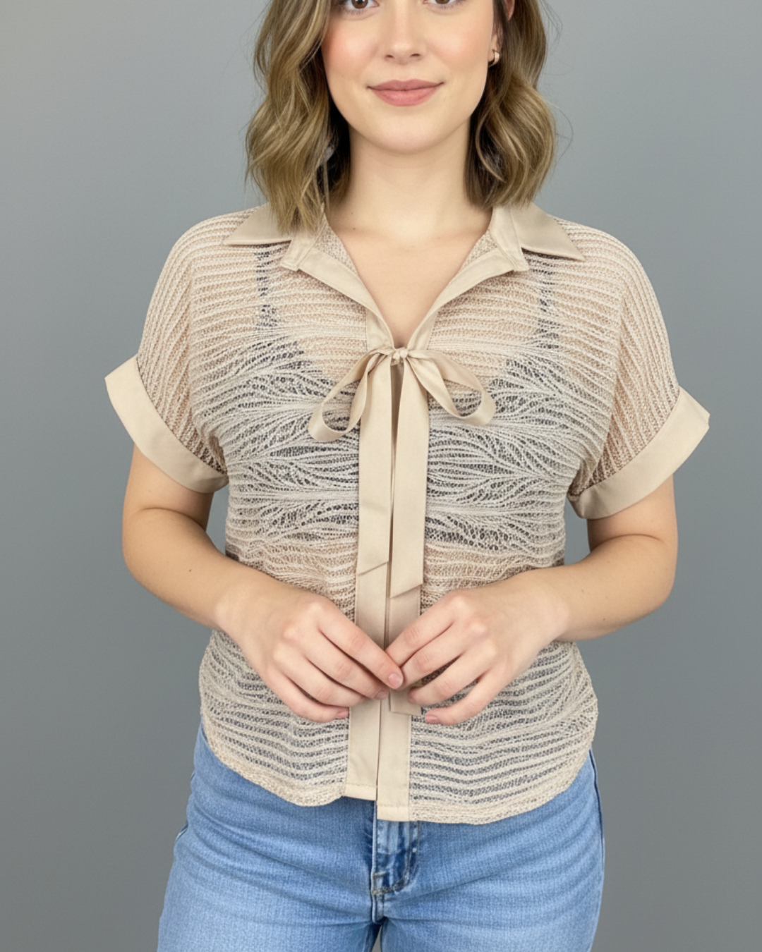 CAMISERA FRENTE EN CROCHET